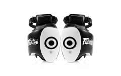 Тренерские накладки для Лоу Кика Fairtex TP5 black white Тренерские накладки для Лоу Кика Fairtex TP5 black white