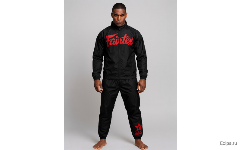 Костюм сауна Fairtex VS3 black red XL