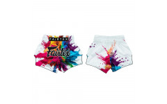Шорты для бокса Fairtex BS1939 Funcy Soul white - M Шорты для бокса Fairtex BS1939 Funcy Soul white - M