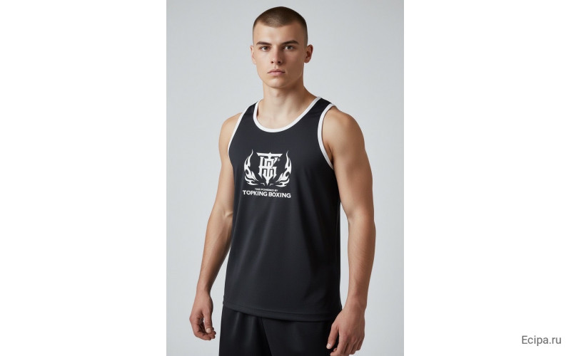 Майка для соревнований Top King Boxing black XL