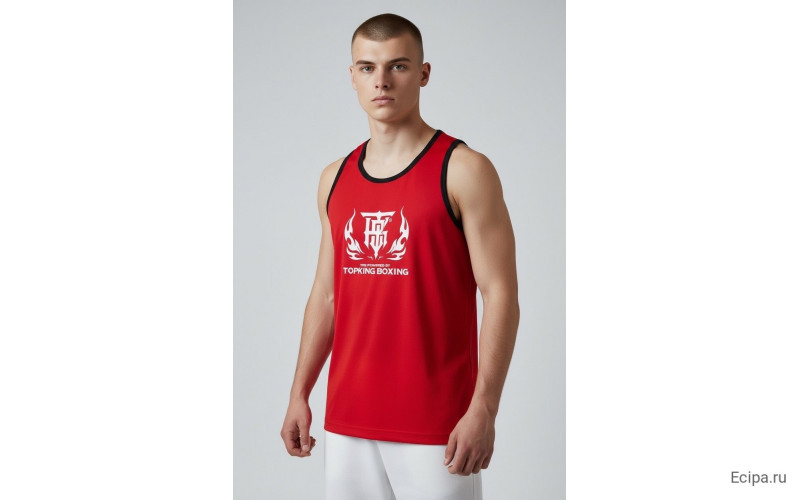 Майка для соревнований Top King Boxing red XL