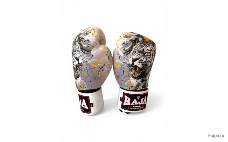 Боксёрские перчатки Raja White Tiger 16 oz